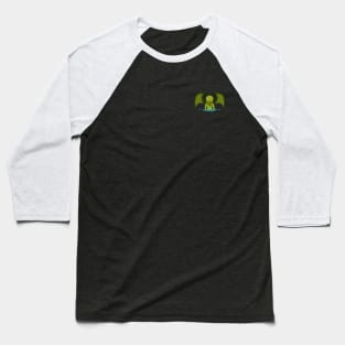 Pixel Monster Cthulhu Top Left Baseball T-Shirt